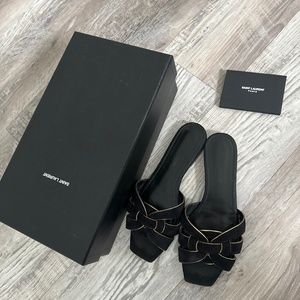 Saint Laurent suede sandals